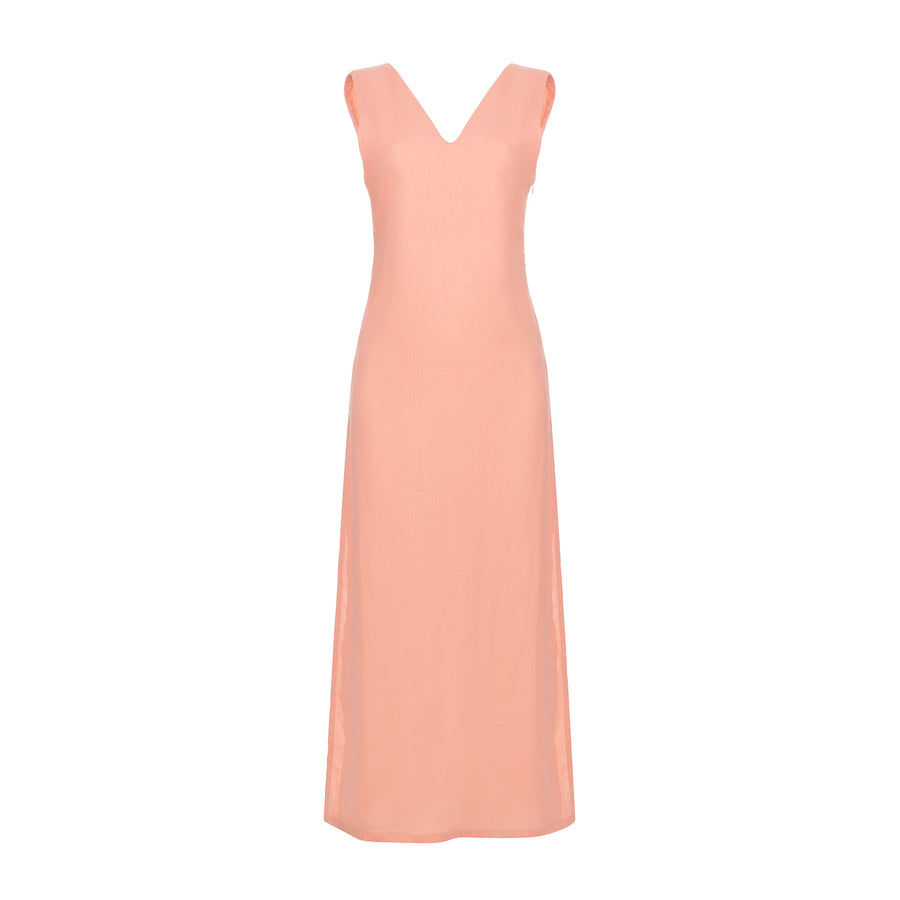 Shona Linen Pink Dress