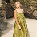 Belle Dress Moss Green