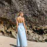 Rowie Blue Wrap Dress